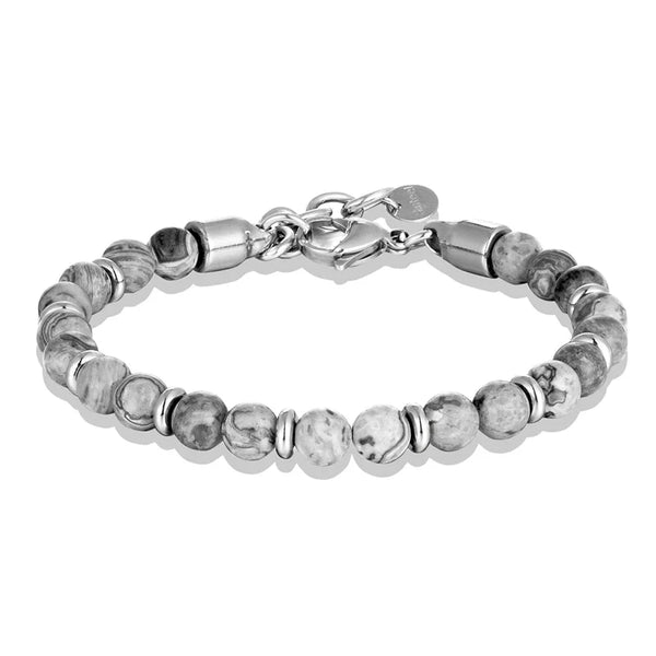 Pulseira Masculina Olho de Tigre Cinza